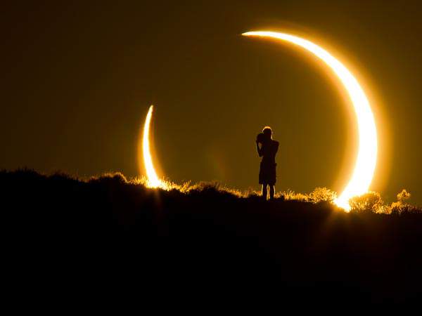 Partial eclipse - Image courtesy of national Geographic