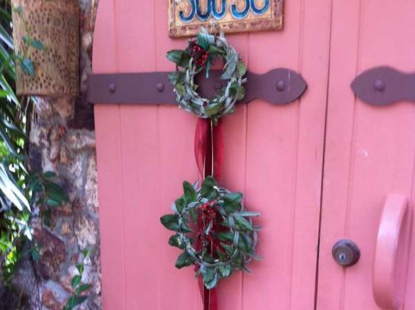 One of Martha's holiday wreaths