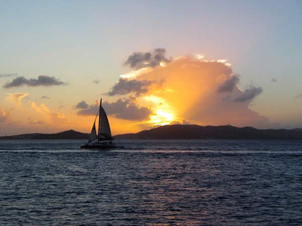 Image taken during Barefoot Cruz at Sundown sunset snorkel sail