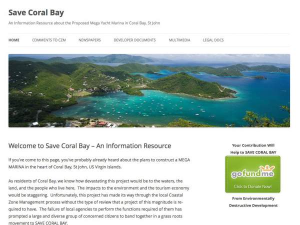 save coral bay website