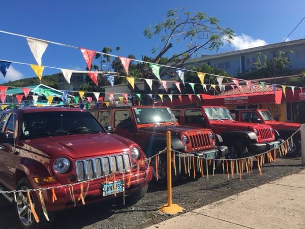 L&L Jeep Rental's paid parking lot 