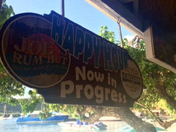 joes happy hour sign