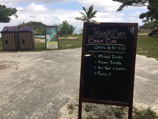 Trunk Bay Sign Jan 2019