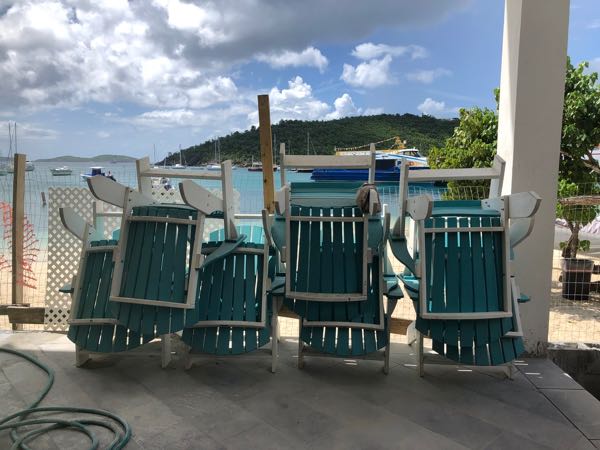 Chairs Rum Hut July 2019