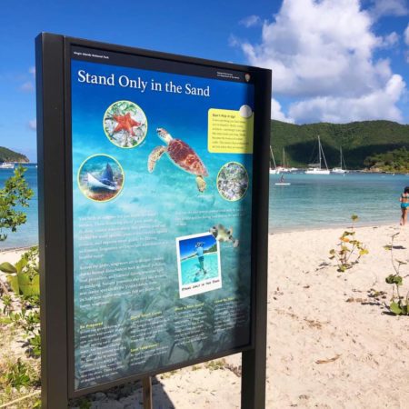Virgin Islands National Park Reef Safety Signs 1