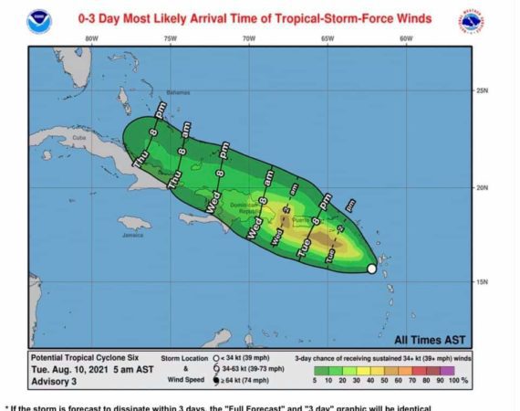 Tropical Storm Warning in Effect for USVI and Puerto Rico 2