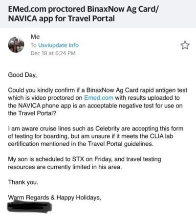 A Few Clarifications on COVID Testing for Travel 4