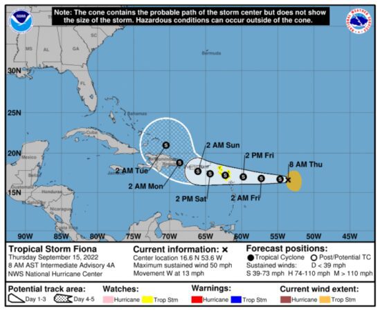 Travel Advisory: Tropical Storm Fiona to Impact the Virgin Islands This Weekend 4