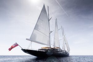 One of the Largest Sailing Yachts in the World Visiting the VI 1