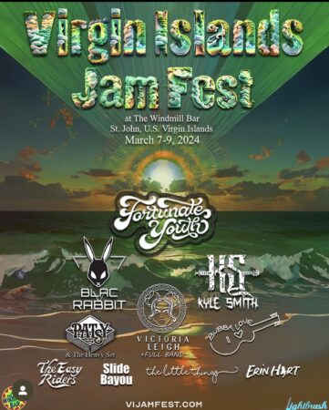 Cruz Bay Music Presents: The 6th Annual Jam Festival Kicking Off March 7th 3