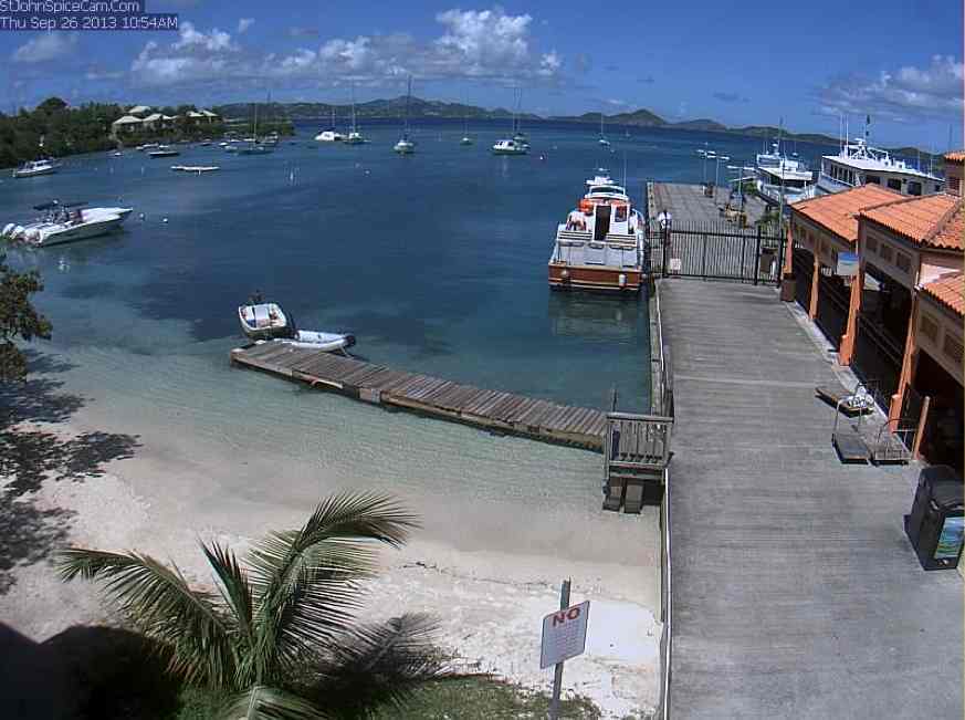 The "NO" sign as seen on the St. John Spice Cam. (Image captured September 26.)