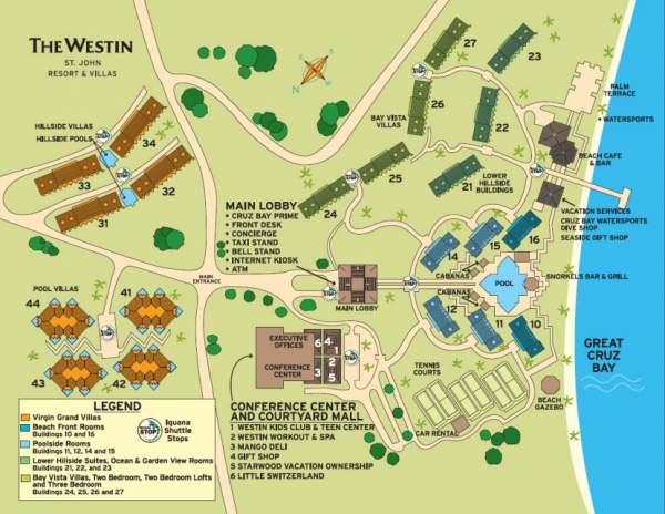 Westin Resort Map
