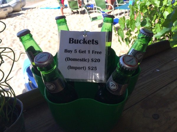 buckets beer