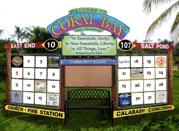 coral bay sign