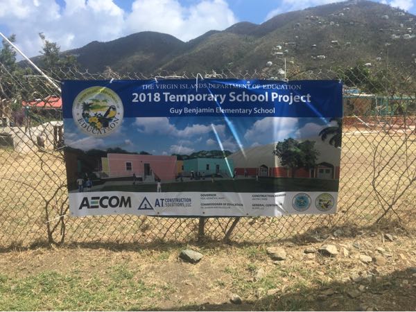 coral bay school project sign