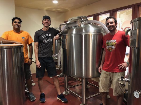 Cheech, Kevin & Tim showcase the new Tap Room brewing system. 