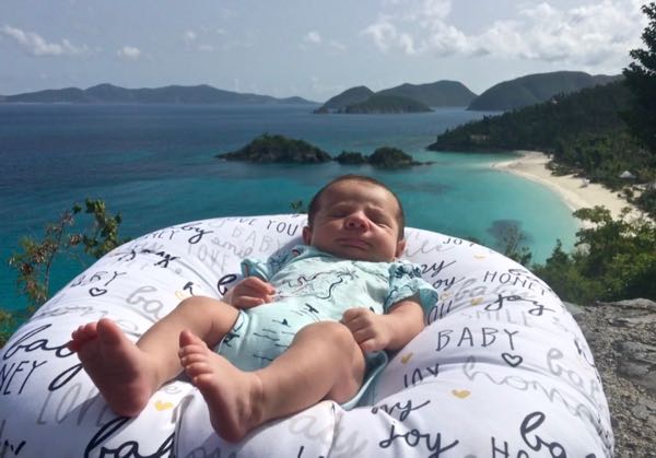 Chillin' at the Trunk Bay overlook... 