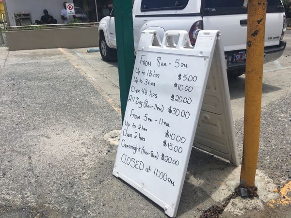 first bank parking lot prices