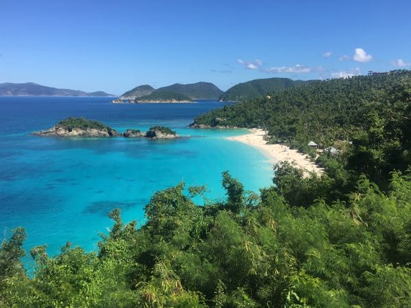 View from Trunk Bay overlook 