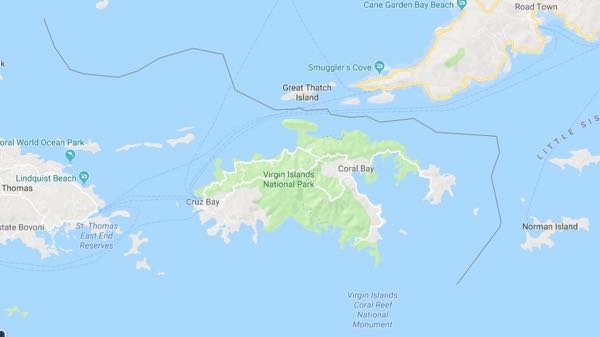 USVI Map Tortola