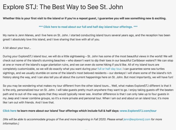Introducing Explore STJ... Our Island Tours Have a New Name & New Look! 4