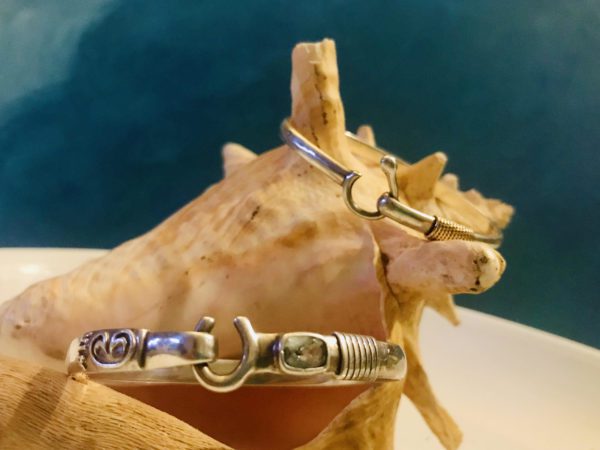 Variety of locally made hook bracelet styles.