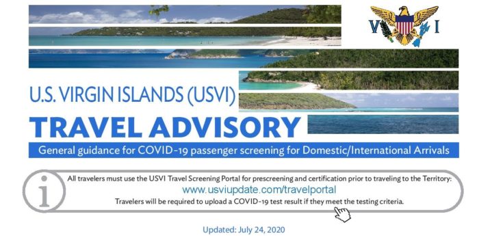 USVI Travel Screening Update 7