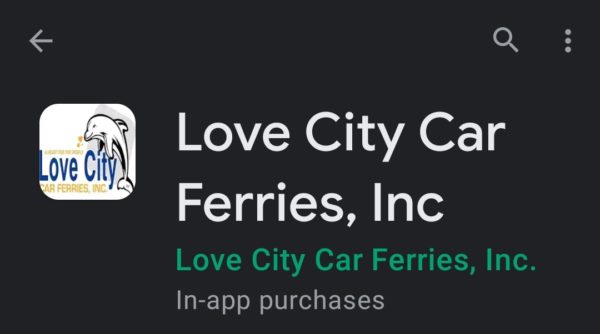 Love City Car Ferries Has an App! 4