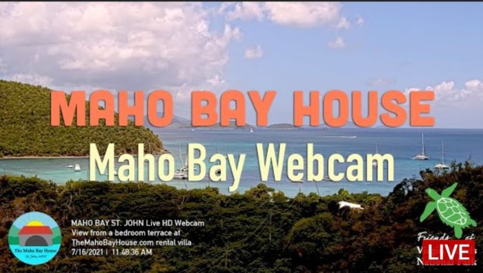 Beach Break!  Maho Bay Web Cam