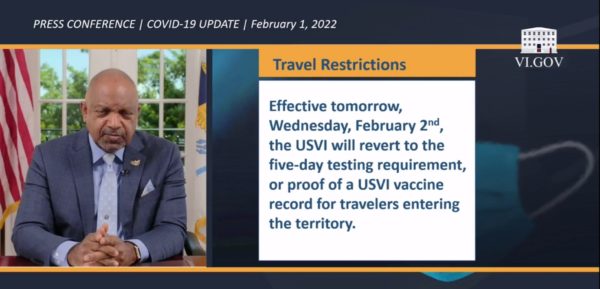 COVID UPDATE: Travel Restrictions Eased as of February 2, 2022 1