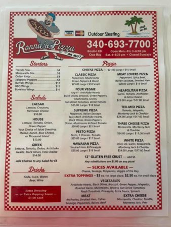 Ronnie's Pizza, The St. John Post-Irma Communication Hub, Moves to New Location 10