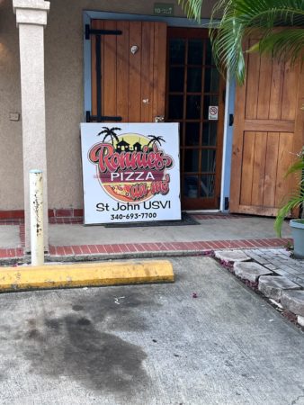 Ronnie's Pizza, The St. John Post-Irma Communication Hub, Moves to New Location 9