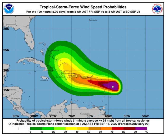 Travel Advisory- Tropical Storm Fiona & What You Need to Know 6