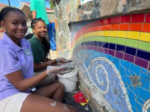 Love City Creates Mosaic Mural in the Park 5